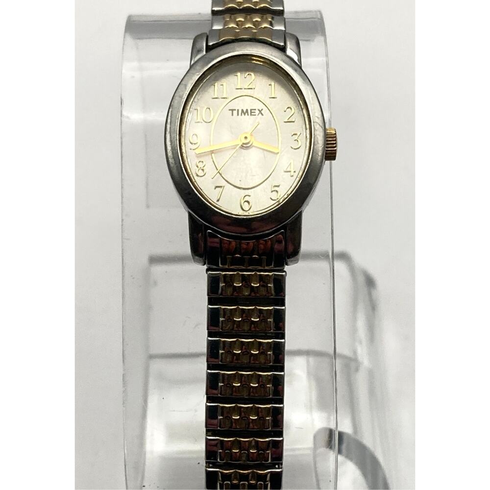 Timex Cavatina Petite Women's Watch 18mm - New Battery - Expandable Band - Picture 2 of 10
